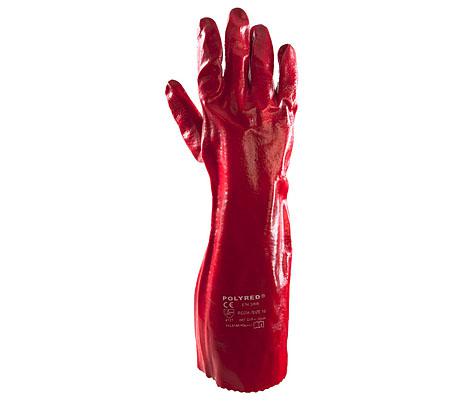 Ochrona rąk, rękawice Rękawice PCV PolyRed 45cm